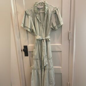 Hunter Bell Plaid Maxi Dress